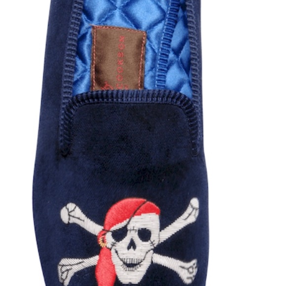 Matthew Cookson Bandana Pirate Velvet Slippers size US 12 .5 UK 11.5 main image 6
